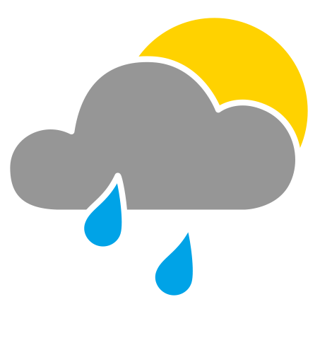 leichter Regenschauer